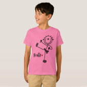 Grundlegende Strichmännchen-Karate-T - Shirts und (Vorne ganz)