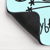 Grundlegende Strichmännchen-Volleyball-T-Shirts Mousepad (Ecke)