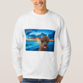 grundlegende T-Männer, langärmelige alpaca am Stra T-Shirt