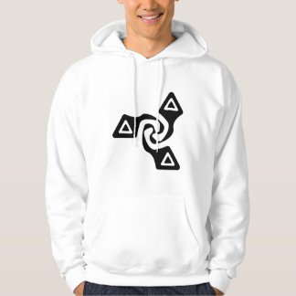 Grundlegende Tri Pfeile (Schwarzes) Hoodie