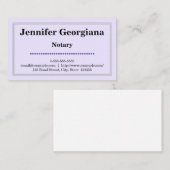 Grundlegende u. saubere Notar-Visitenkarte Visitenkarte (Vorne/Hinten)