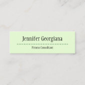 Grundlegende und schlichte mini visitenkarte (Vorderseite)