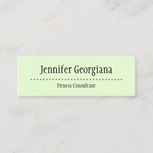 Grundlegende und schlichte mini visitenkarte (Vorderseite)