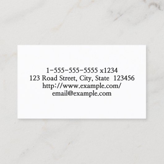 Grundlegende und Schlichte Unternehmenskarte Visitenkarte (Rückseite)