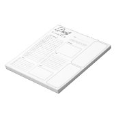 Grundlegende universelle Tagesplanblätter Notizblock (Rotiert)