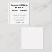 Grundlegende Visitenkarte (Vorne/Hinten)