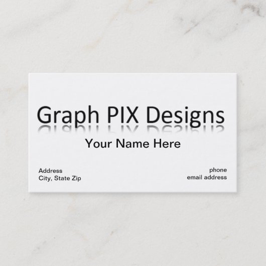 grundlegende Visitenkarte (Vorderseite)