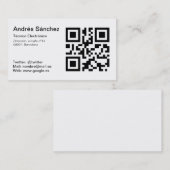 Grundlegende Visitenkarte QR (Vorne/Hinten)
