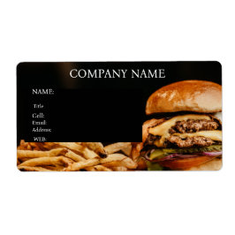 GRUNDLEGENDE VORLAGE FÜR GESCHÄFTSKARTENHAMBURGER