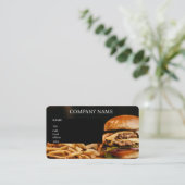 GRUNDLEGENDE VORLAGE FÜR GESCHÄFTSKARTENHAMBURGER VISITENKARTE (Stehend Vorderseite)