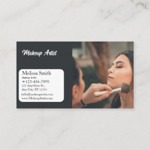 GRUNDLEGENDE VORLAGE GESCHÄFTSKARTE MAKE-UP-ARTIST VISITENKARTE