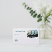 Grundlegende weiße Vorlage Visitenkarte, Yoga Visitenkarte (Stehend Vorderseite)