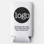 Grundlegende Werbung für Logos in Unternehmen oder Selters Dosenkühler (Rückseite)