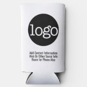 Grundlegende Werbung für Logos in Unternehmen oder Selters Dosenkühler (Vorderseite)