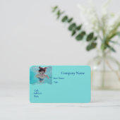 Grundlegende White Template Business Card Schwimmk Visitenkarte (Stehend Vorderseite)