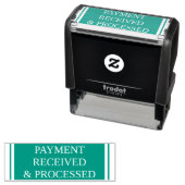 Grundlegende "ZAHLUNG ERHALTEN UND VERARBEITET" Br Permastempel (Beispiel)