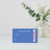 GRUNDLEGENDER BUSINESS CARD-Friseur Visitenkarte (Stehend Vorderseite)
