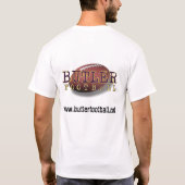 Grundlegender Butler-Fußball-Entwurf T-Shirt (Rückseite)