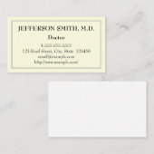 Grundlegender Doktor Visitenkarte (Vorne/Hinten)