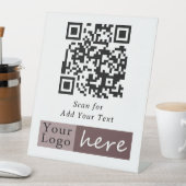 Grundlegender Geschäfts- QR-Code-Scan-Podest-Schil Sockelschild (In Situ)