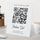 Grundlegender Geschäfts- QR-Code-Scan-Podest-Schil Sockelschild (In Situ)
