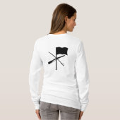 Grundlegender, individuell anpassbarer Langschlauc T-Shirt (Schwarz voll)