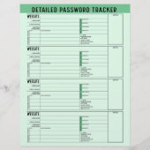 Grundlegender Kennworttracker mit Benutzernamen un Flyer (Hinten)