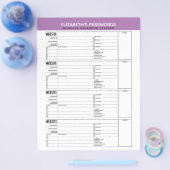 Grundlegender Kennworttracker mit Benutzernamen un Flyer (Einzeln)