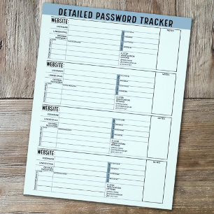 Grundlegender Kennworttracker mit Benutzernamen un Flyer