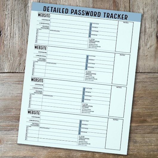 Grundlegender Kennworttracker mit Benutzernamen un Flyer