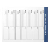 Grundlegender Kennworttracker mit Benutzernamen un Notizblock (Vorderseite)