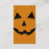 Grundlegender Kürbislaterne-Form-Entwurf Visitenkarte (Rückseite)