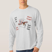 Grundlegender langer die Hülsen-T - Shirt der (Vorderseite)