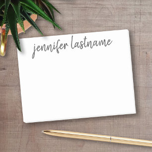 Grundlegender Name - kann Farbe und Schriftart Post-it Klebezettel
