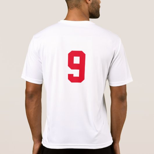 Grundlegender numerierter T - Shirt für (Rückseite)