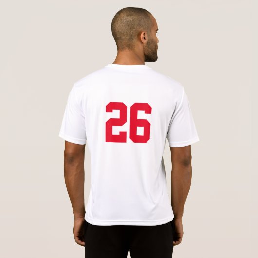 Grundlegender numerierter T - Shirt für (Schwarz voll)