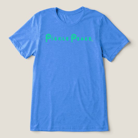 Grundlegender Pickle Peace T Tri-Blend Shirt (Design Vorderseite)