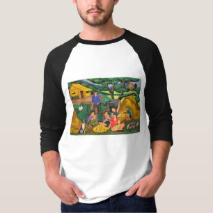 Grundlegender Raglan 3/4 T-Shirt