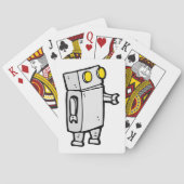 Grundlegender Roboter Spielkarten (Rückseite)