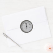 Grundlegender Spaßmesser, leer Runder Aufkleber (Umschlag)