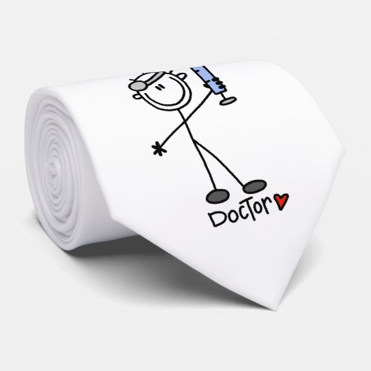 Grundlegender Strichmännchen-Doktor Krawatte (Gerollt)