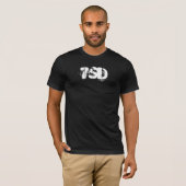 Grundlegender T - Shirt des Schwarz-7SD (Vorne ganz)