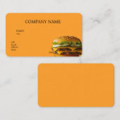 GRUNDLEGENDER TEMPLATE-BUSINESS-CARD-BURGER-PLATZ VISITENKARTE (Vorne/Hinten)
