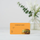 GRUNDLEGENDER TEMPLATE-BUSINESS-CARD-BURGER-PLATZ VISITENKARTE (Stehend Vorderseite)