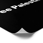 Grundlegender Text für das Freie Palästina, der Ga Poster (Ecke)