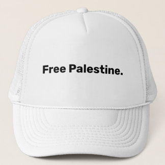 Grundlegender Text für das Freie Palästina, der Ga Truckerkappe