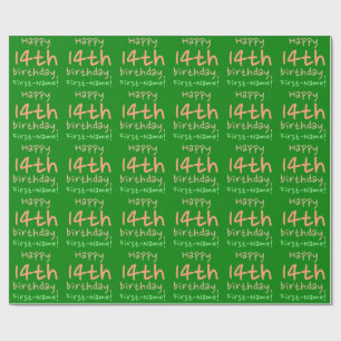 Grundlegendes 14. Geburtstags-Packpapier Geschenkpapier