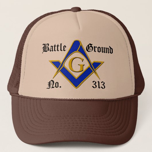 Grundlegendes 3 Farblogo Truckerkappe (Vorderseite)