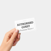 Grundlegendes Abzeichen "AUTHORIZED GUEST" Ausweis (Handheld)