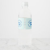 Grundlegendes Batch Alkalisches Wasser Grafikdesig Wasserflaschenetikett (Rückseite)